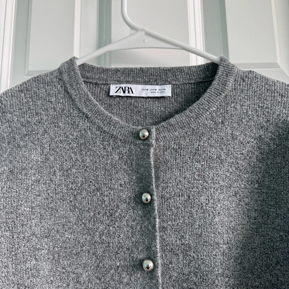 Zara Basic Knit Cardigan - Picture 3 of 4